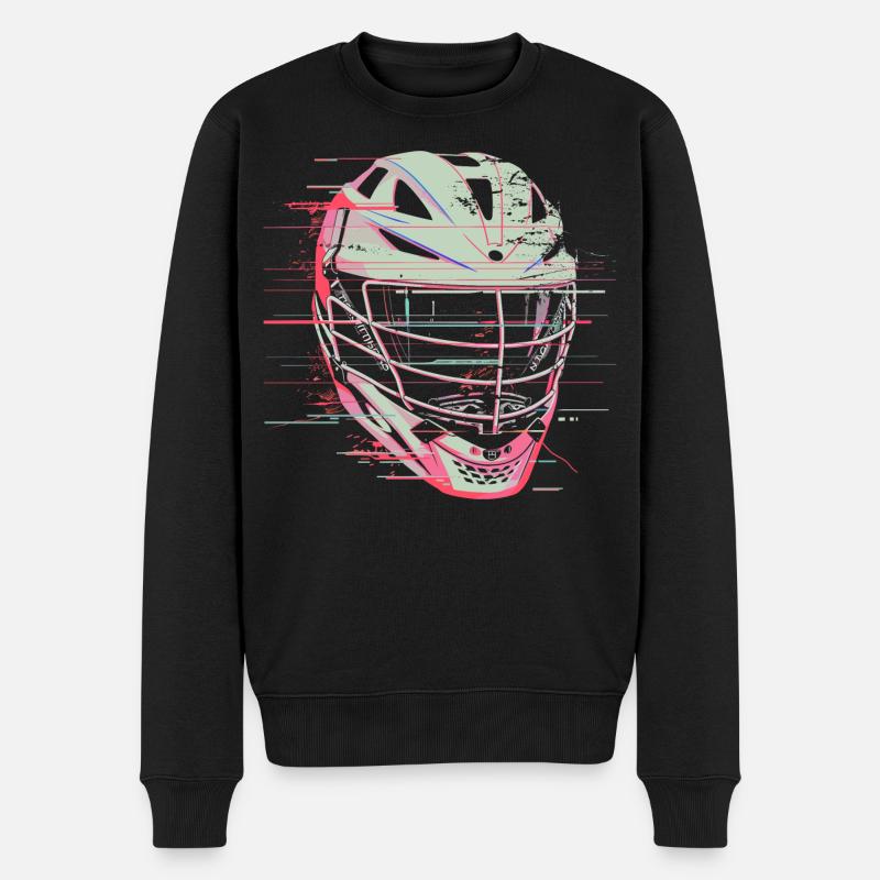 Graphique du casque de crosse - Pull Premium bio Homme - noir