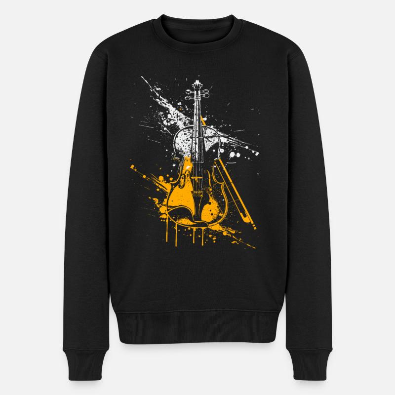 Graffiti de violon - Pull Premium bio Homme - noir