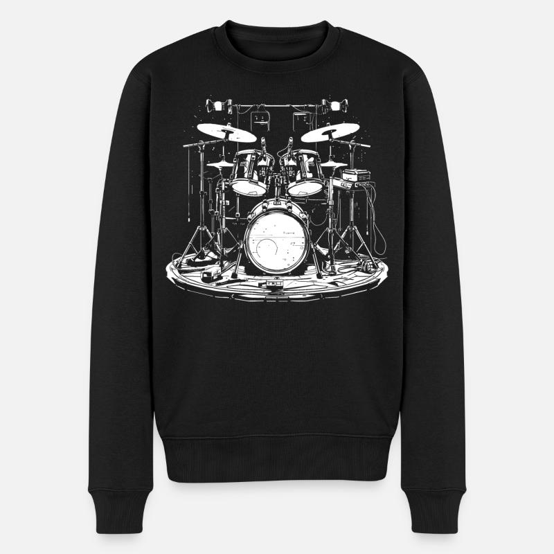 Percussion - Pull Premium bio Homme - noir