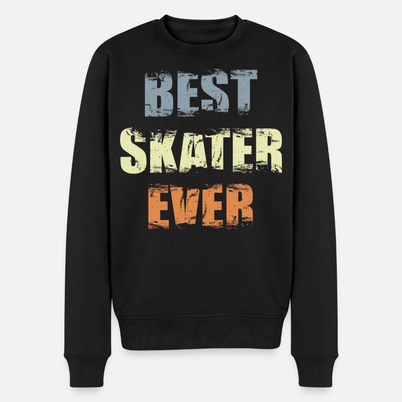 Bester Skater aller Zeiten - Männer Premium Bio Pullover - Schwarz