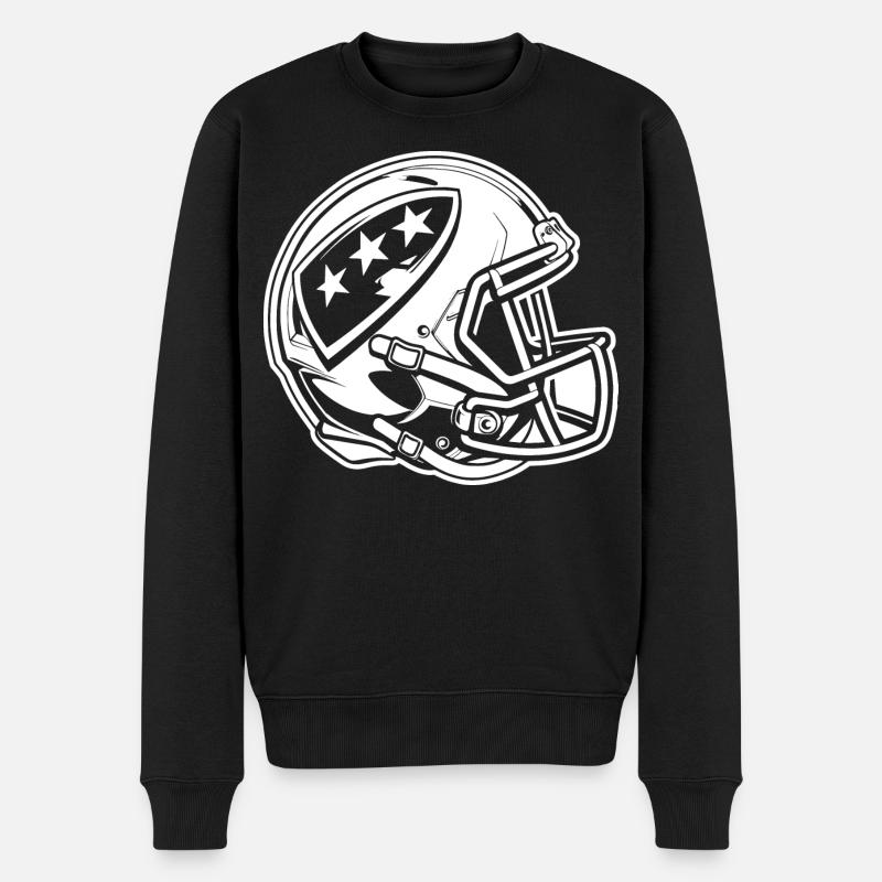 Casque de football - Pull Premium bio Homme - noir