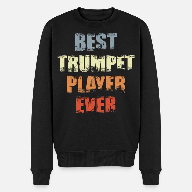 Bester Trompetenspieler - Männer Premium Bio Pullover - Schwarz