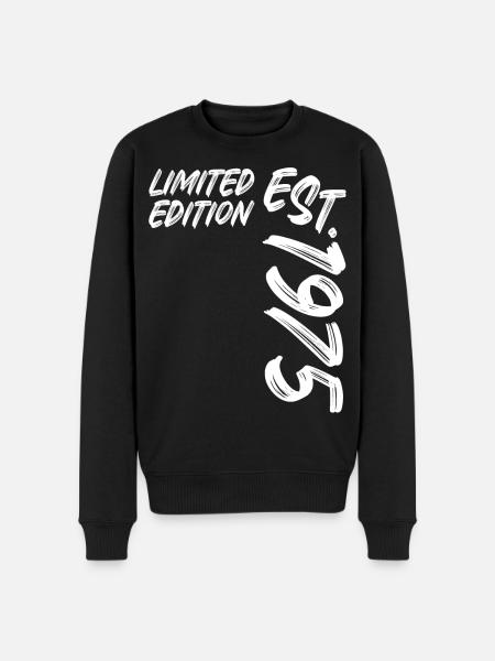 Limited Edition Est. 1975 - Men's Premium Organic Jumper - black