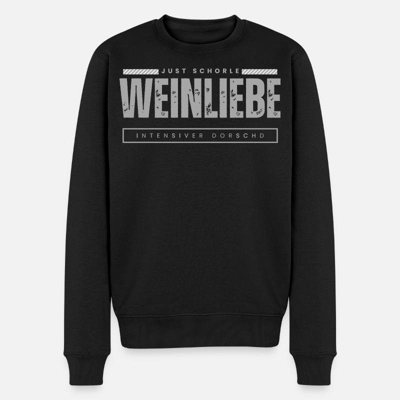 Just Schorle - Männer Premium Bio Pullover - Schwarz