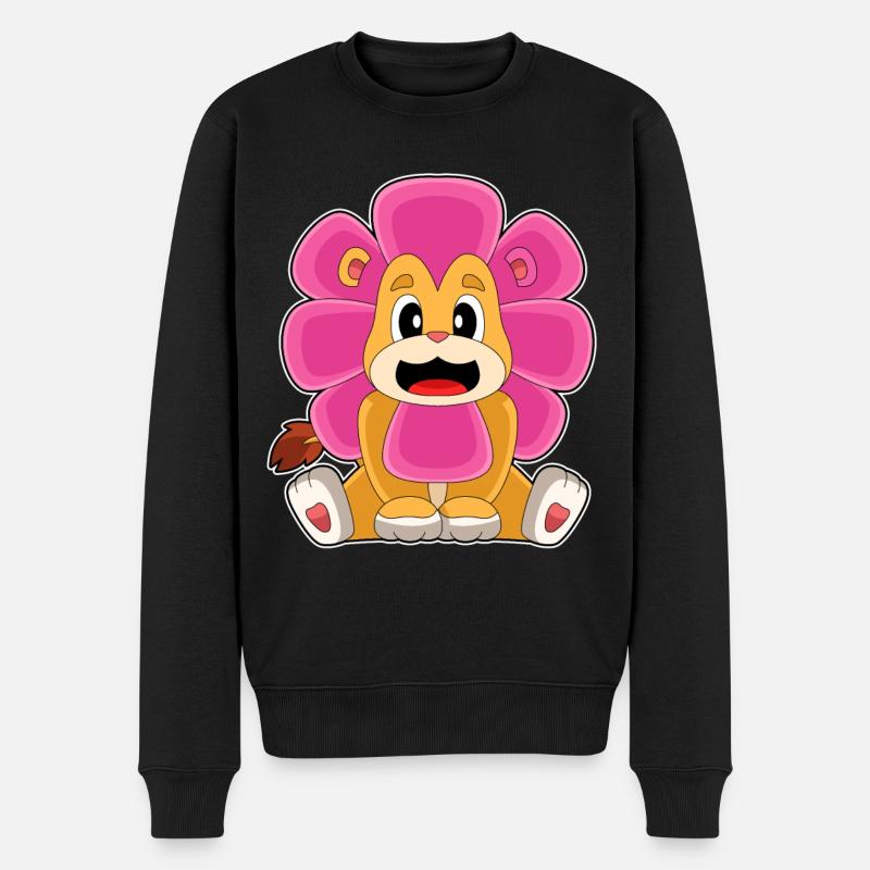 Fleur de lion - Pull Premium bio Homme - noir