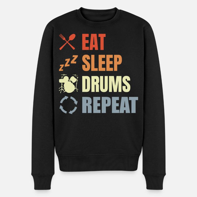 Routine de tambour - Pull Premium bio Homme - noir