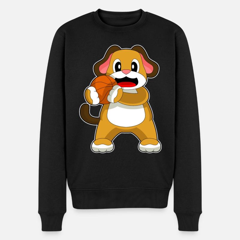 Chien Basketteur Basketteur - Pull Premium bio Homme - noir