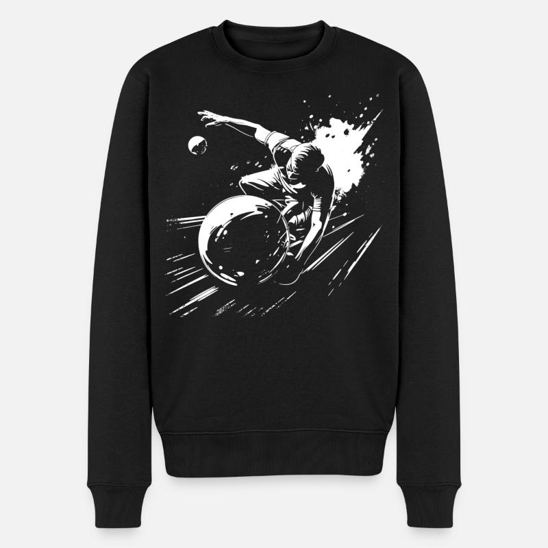 Graphiques de bowling - Pull Premium bio Homme - noir