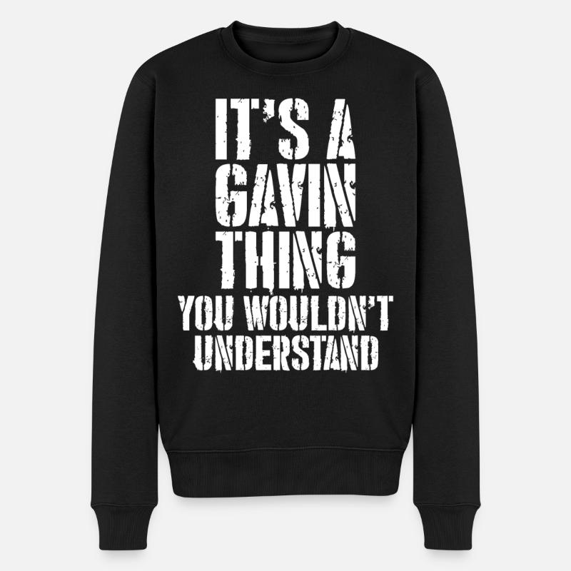 C’est un truc de gavin - Pull Premium bio Homme - noir