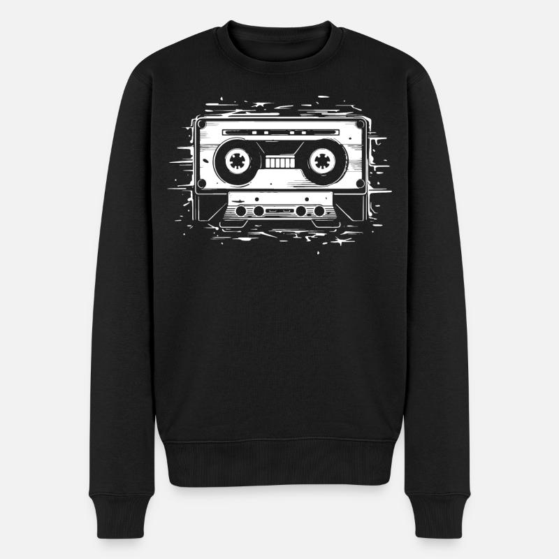 Cassette audio - Pull Premium bio Homme - noir