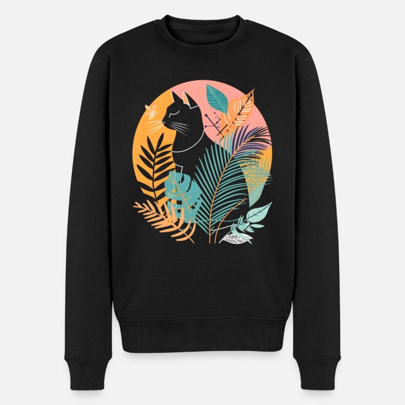 Portrait d’un chat - Pull Premium bio Homme - noir