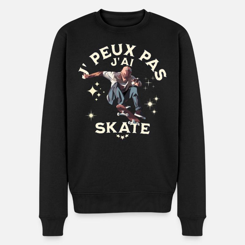 Je Peux Pas J'ai Skate - Pull Premium bio Homme - noir