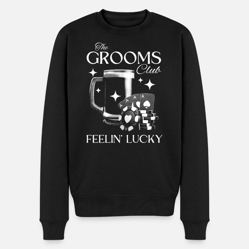 Grooms Club - Männerabend Design - Männer Premium Bio Pullover - Schwarz