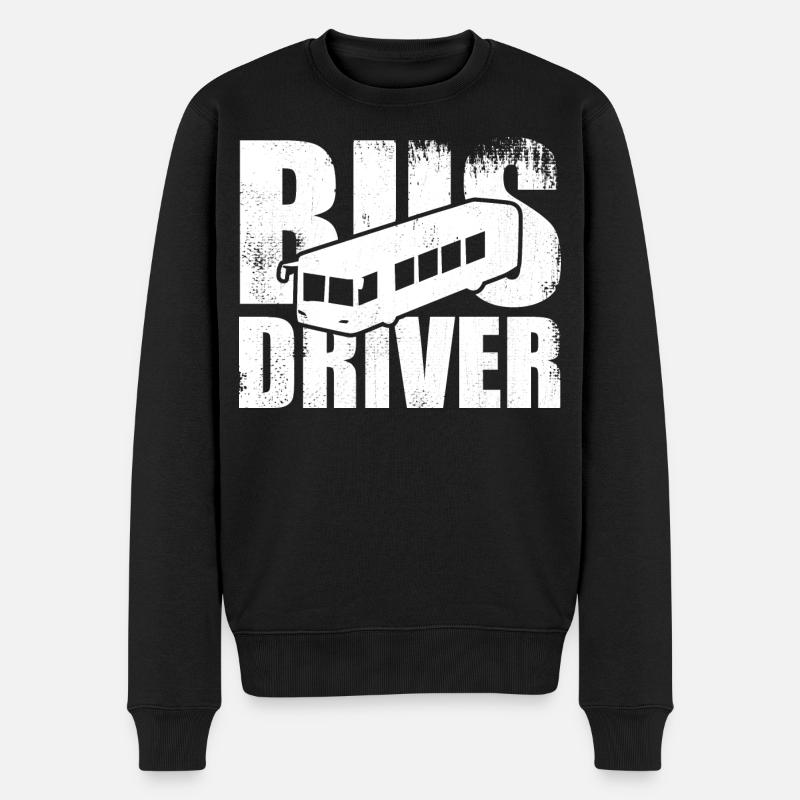 Bus Driver - Männer Premium Bio Pullover - Schwarz