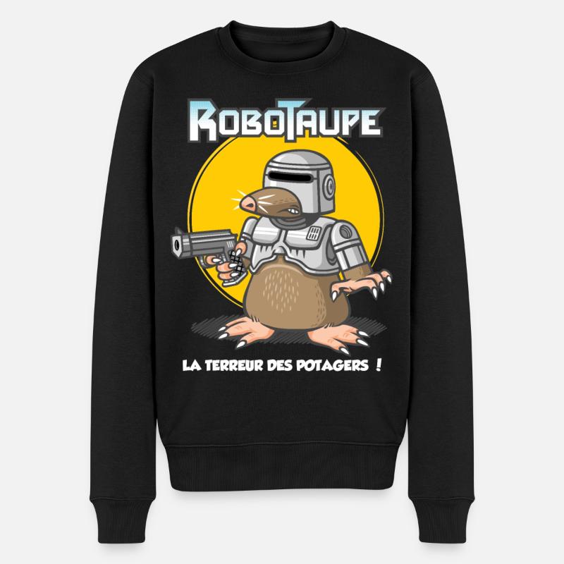 Robotaupe - Pull Premium bio Homme - noir