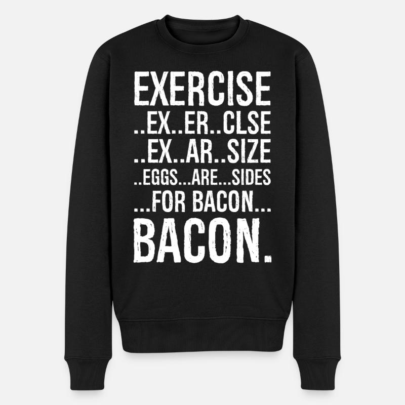 Exercice bacon - Pull Premium bio Homme - noir