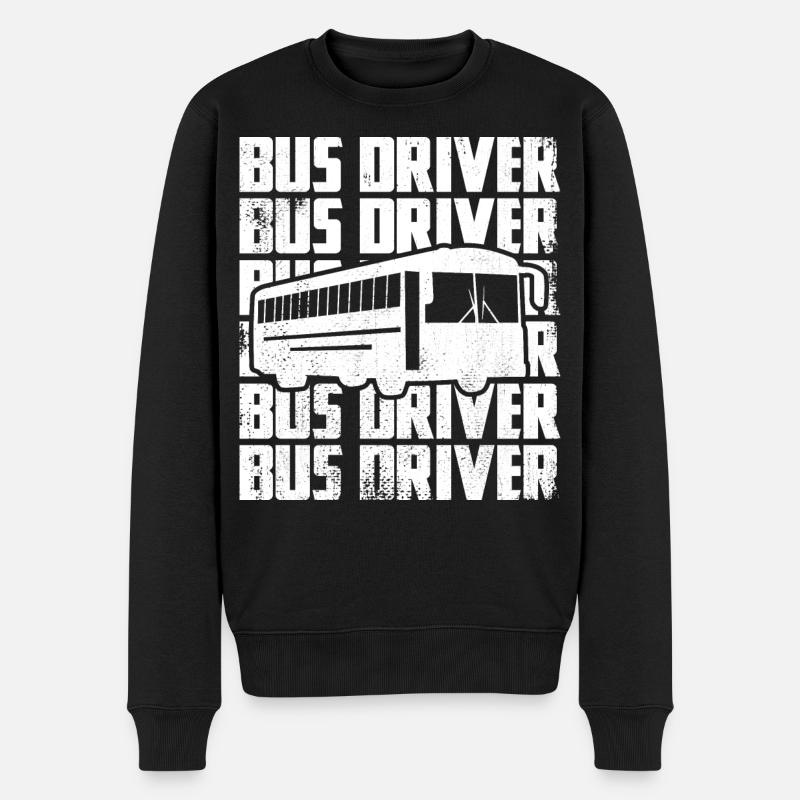 Busfahrer - Männer Premium Bio Pullover - Schwarz