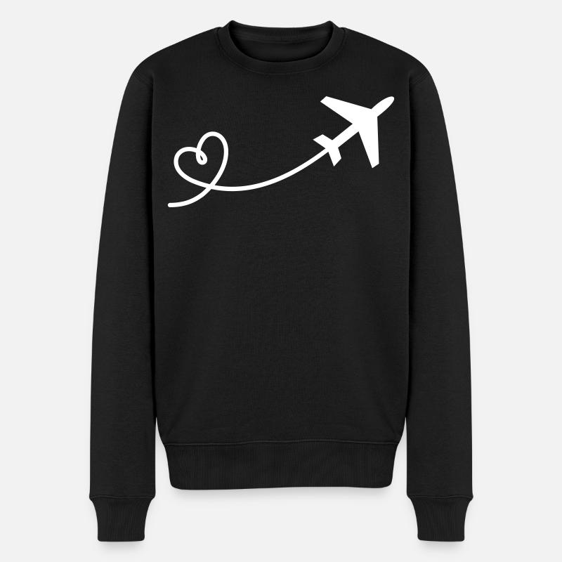 Cœur d’avion - Pull Premium bio Homme - noir