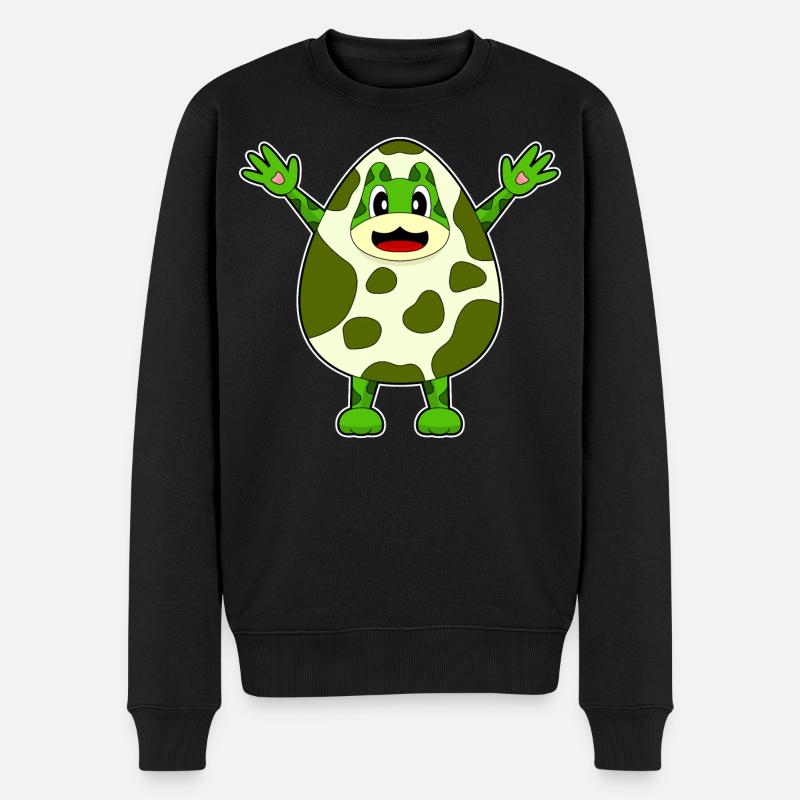 Oeuf de grenouille - Pull Premium bio Homme - noir