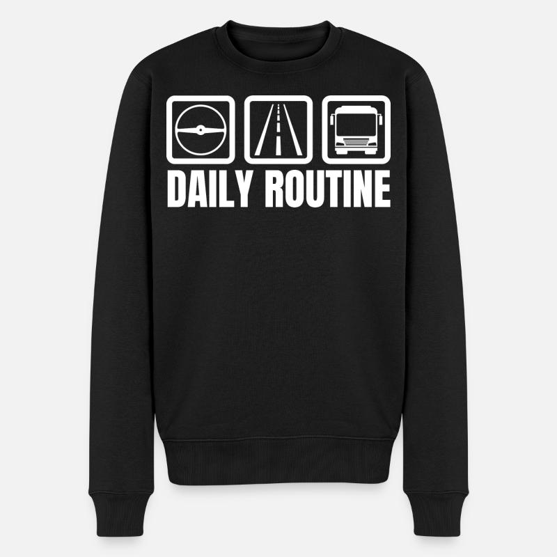 Quotidien - Pull Premium bio Homme - noir