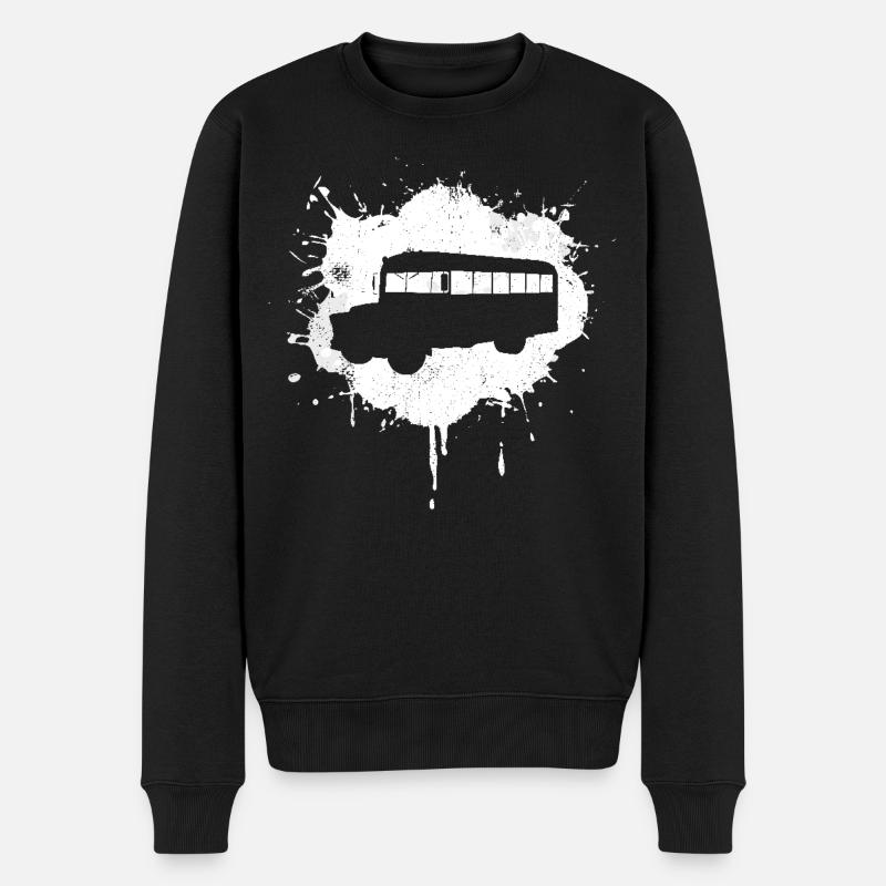 Bus Graffiti - Pull Premium bio Homme - noir