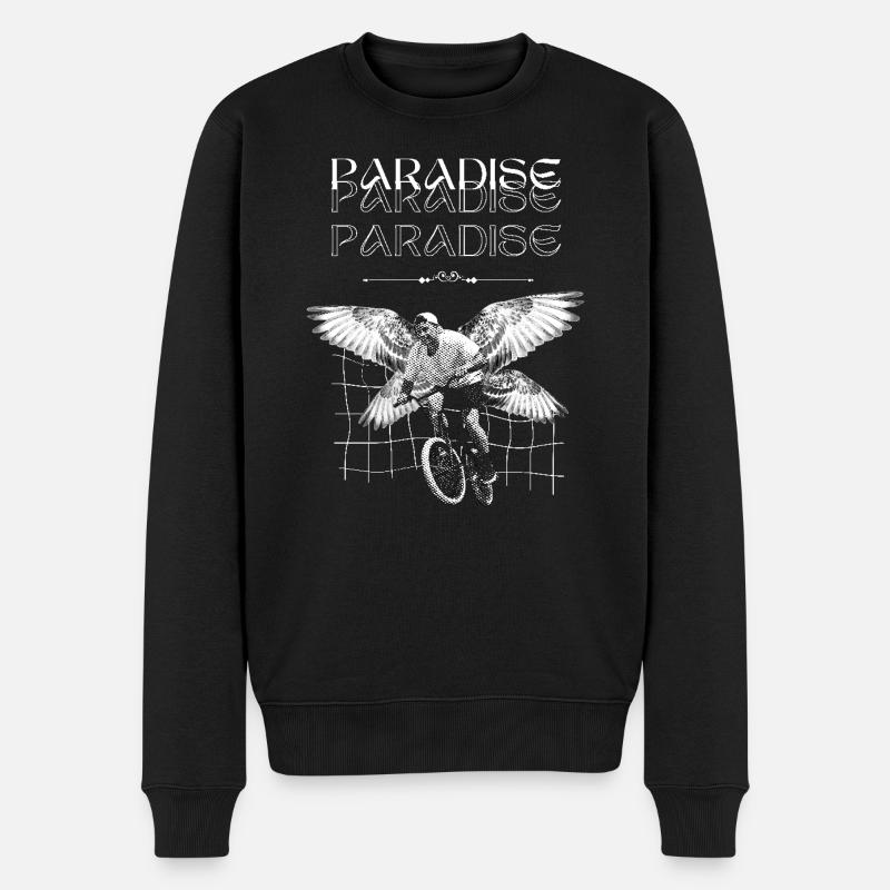 BMX Wings – Freestyle au paradis - Pull Premium bio Homme - noir