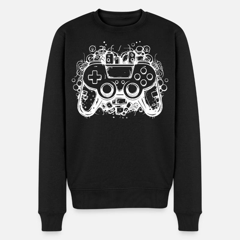 Manettes de jeu - Pull Premium bio Homme - noir