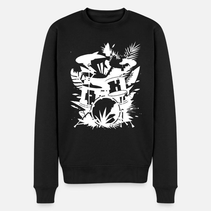 Graphiques de batterie - Pull Premium bio Homme - noir