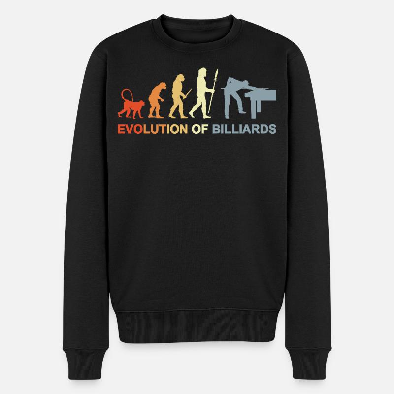 Billard Evolution - Pull Premium bio Homme - noir