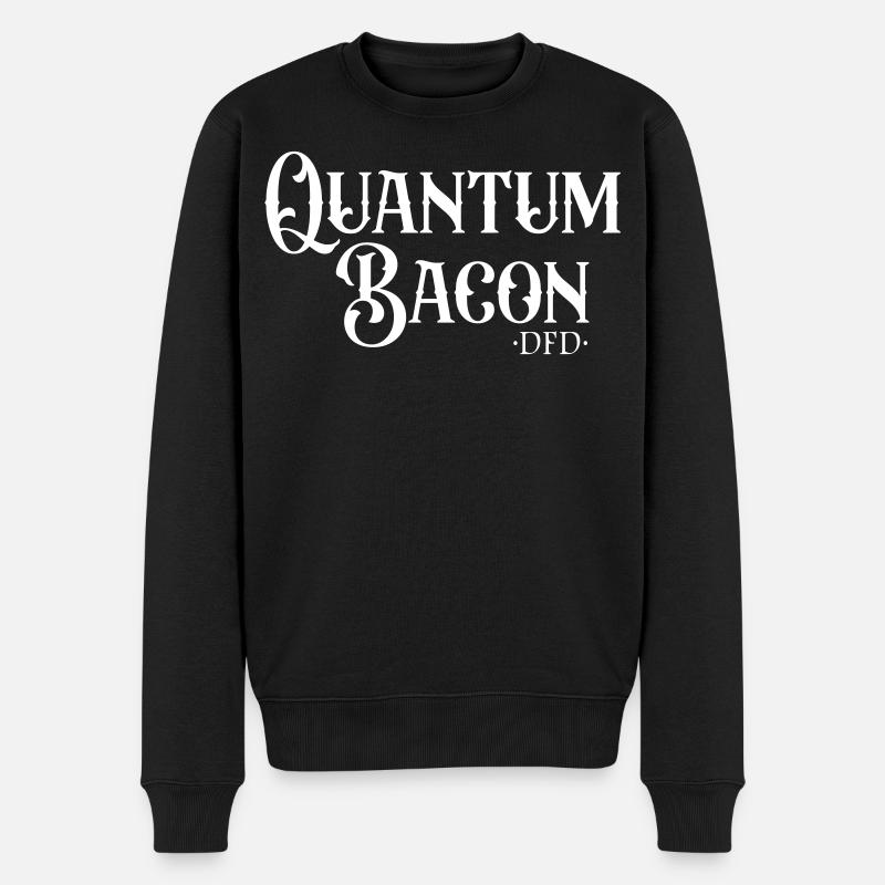 Quantum Bacon - Men's Premium Organic Jumper - black