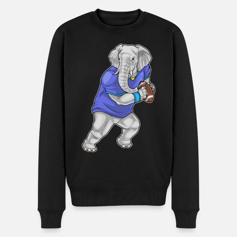 Elephant Football américain - Pull Premium bio Homme - noir