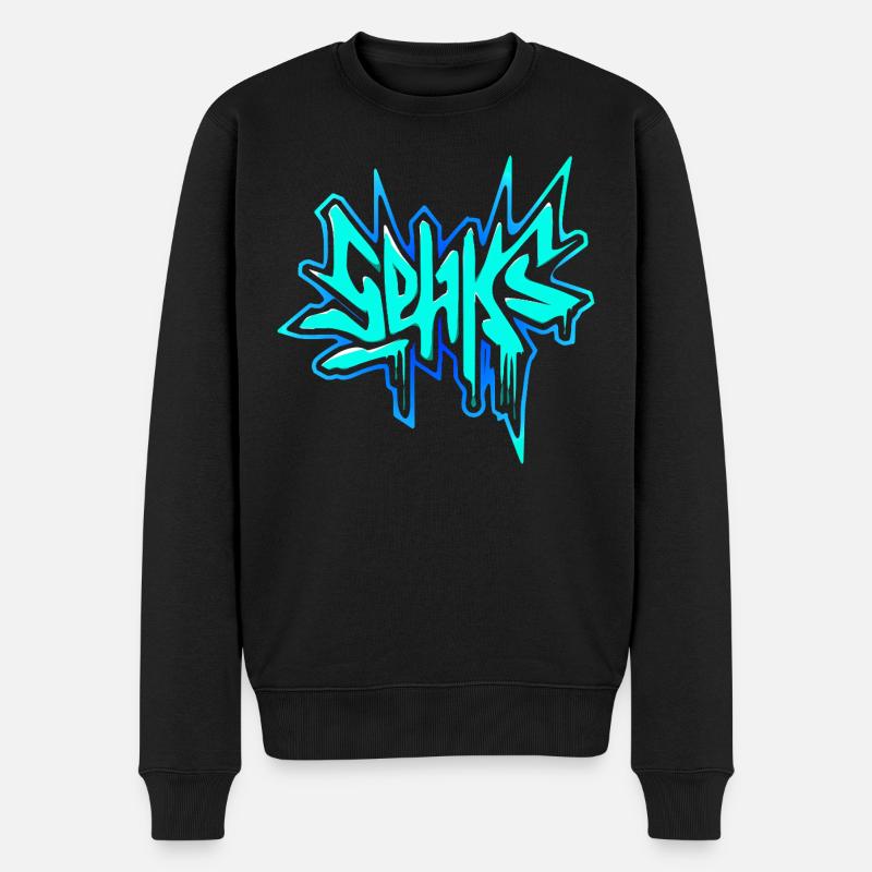 Sehks blau - Männer Premium Bio Pullover - Schwarz