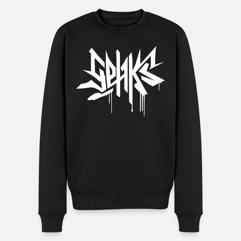 SEHKS BLANC - Pull Premium bio Homme - noir