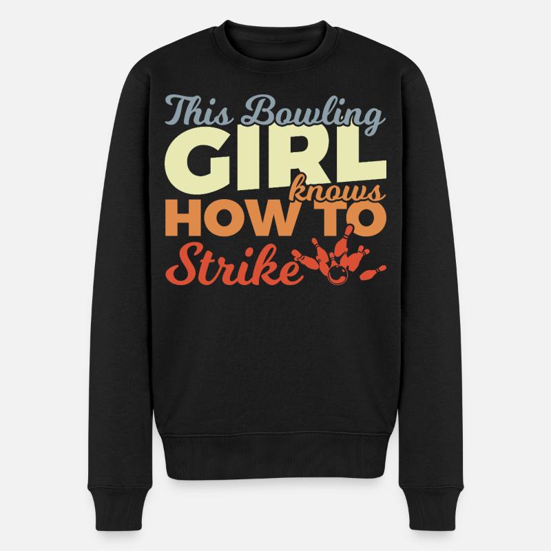 Fille de bowling - Pull Premium bio Homme - noir