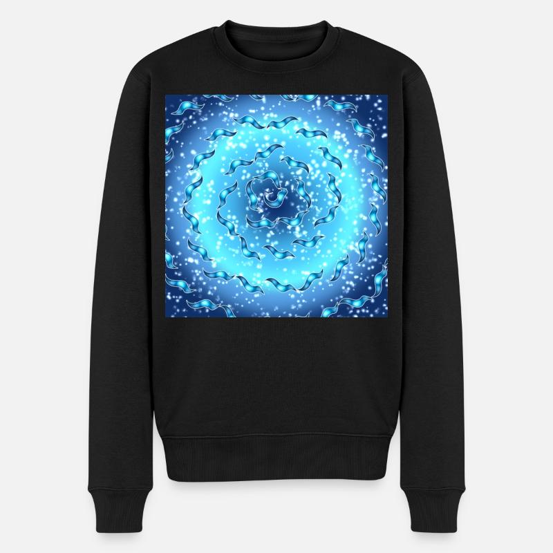 Meeres-Galaxie - Männer Premium Bio Pullover - Schwarz