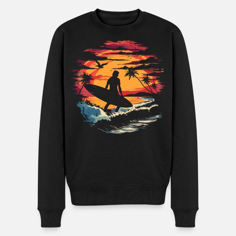 Graphisme Surfer - Pull Premium bio Homme - noir