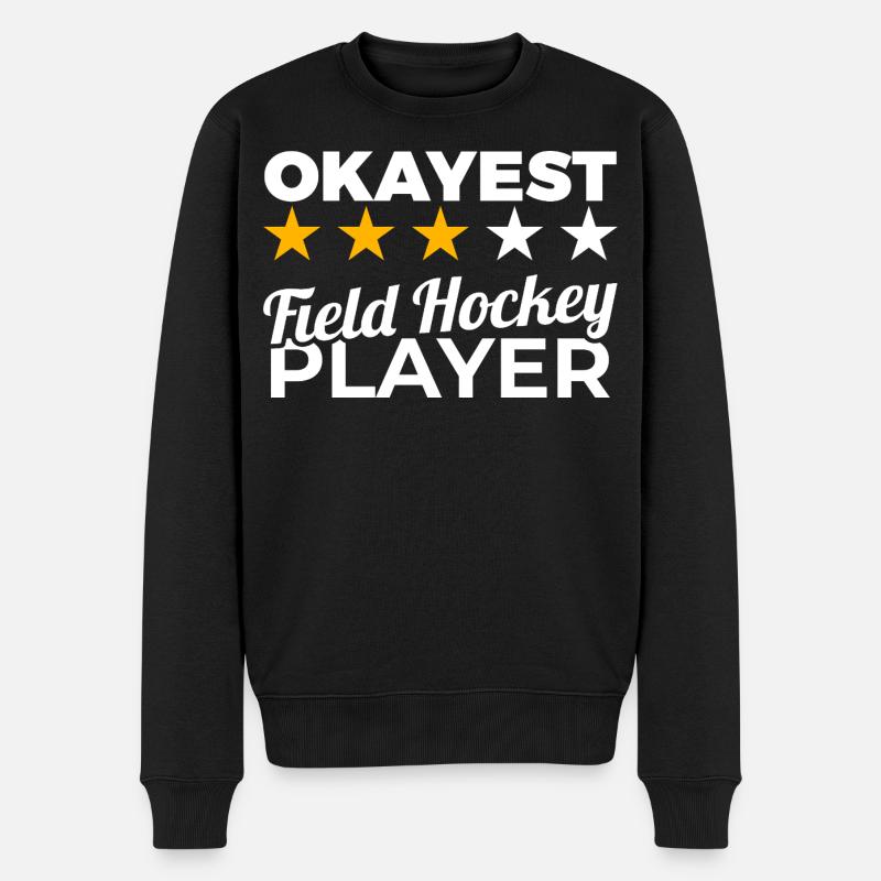 Durchschnittlicher Hockeyspieler - Männer Premium Bio Pullover - Schwarz