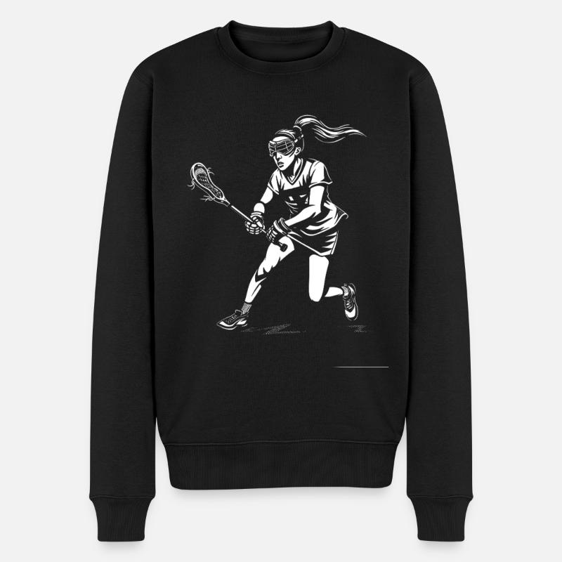 Joueuse de crosse - Pull Premium bio Homme - noir