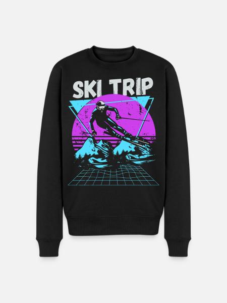 Ski Trip 2026 - Matching Family Snow Skiing - Men's Premium Organic Jumper - black