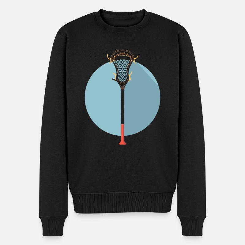 Graphique du bâton de crosse - Pull Premium bio Homme - noir