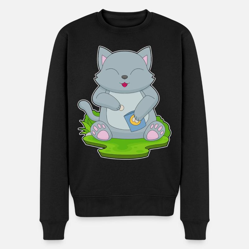 Croustilles pour chat - Pull Premium bio Homme - noir