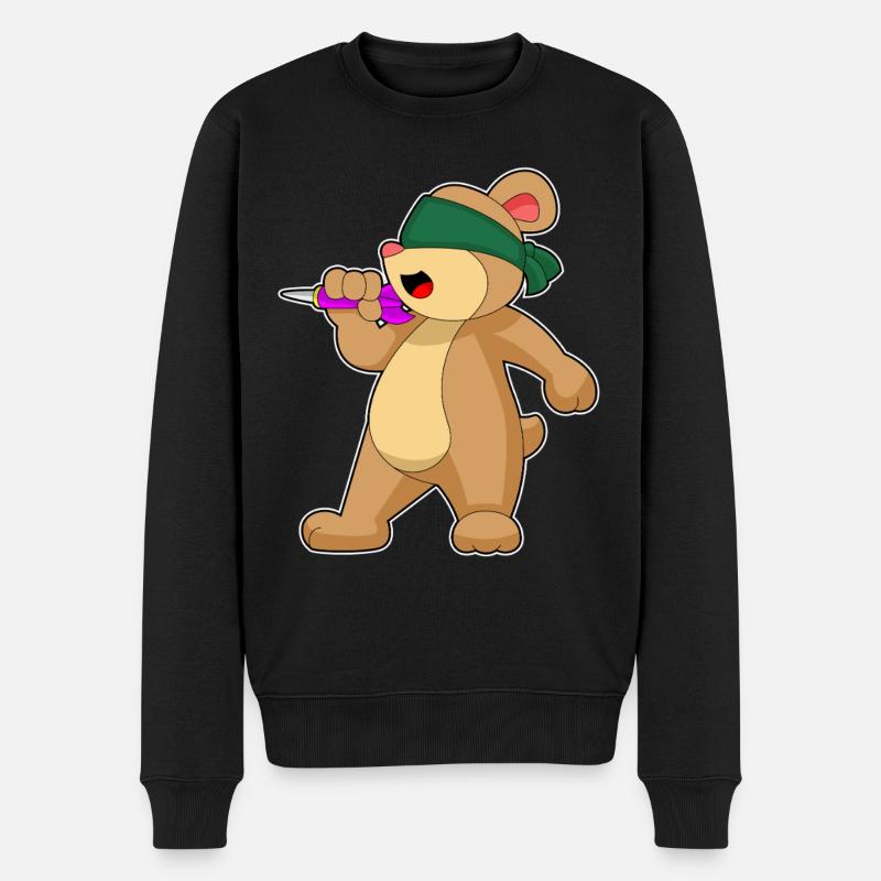 Fléchette d’ours Fléchette - Pull Premium bio Homme - noir