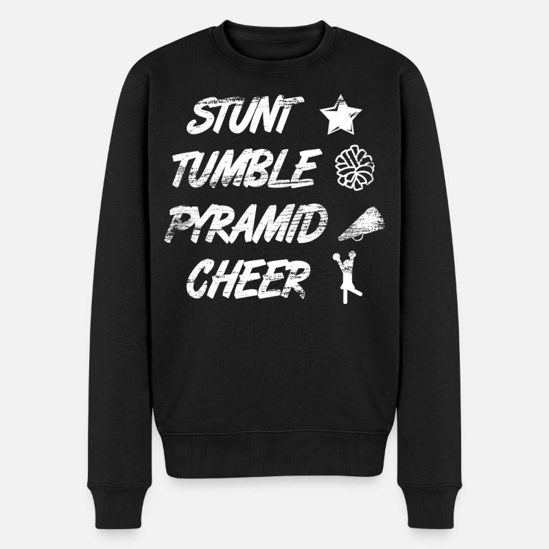 Cascade Culbute Pyramide Cheer - Pull Premium bio Homme - noir