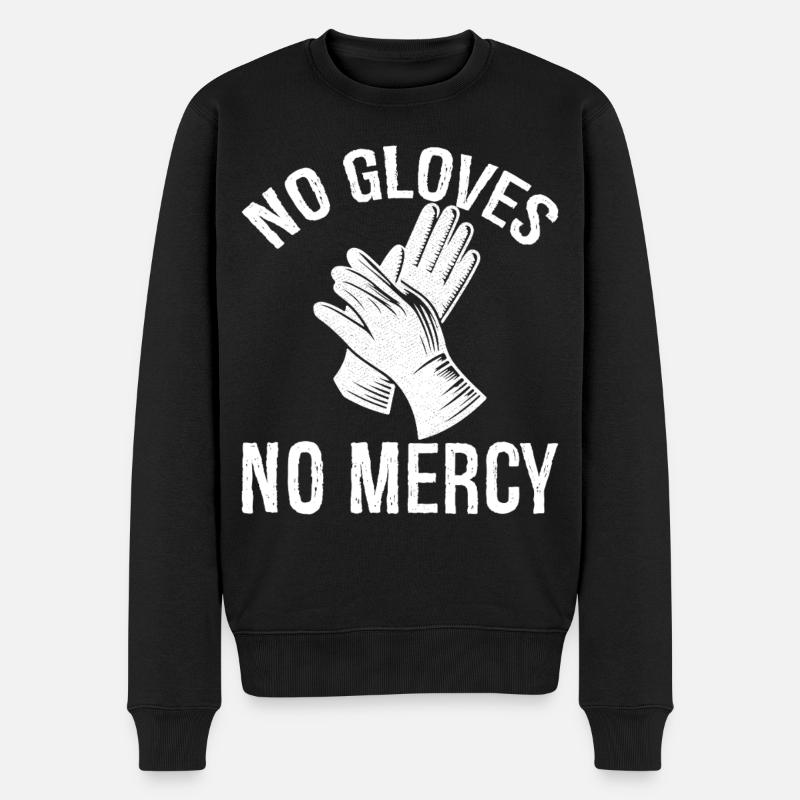 Pas de gants, pas de pitié - Pull Premium bio Homme - noir