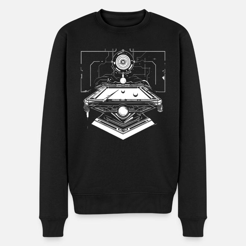 Billard Steampunk - Männer Premium Bio Pullover - Schwarz