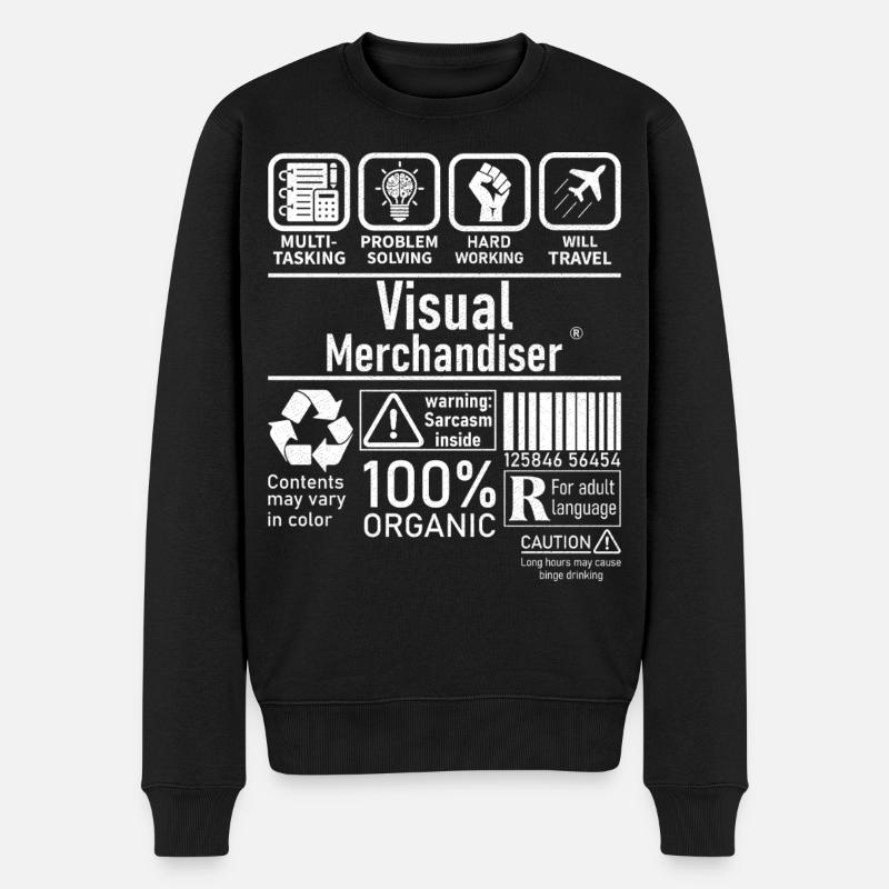 Visual Merchandiser résolution de problèmes multitâches - Pull Premium bio Homme - noir