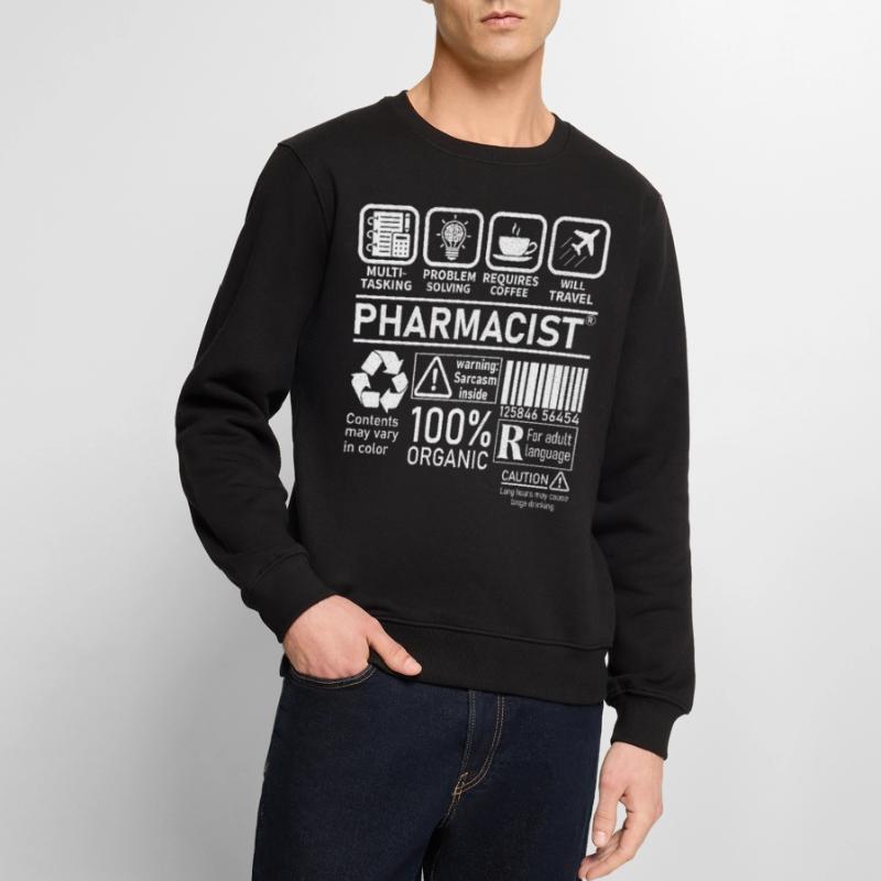Pharmacist multi tasking problem solving Männer Premium Bio Pullover