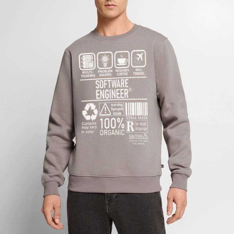 Software Engineer multi tasking problem solving Men's Premium Organic Jumper