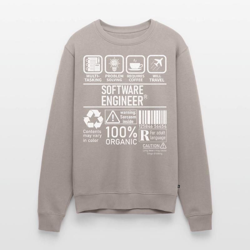 Software Engineer multi tasking problem solving Men's Premium Organic Jumper
