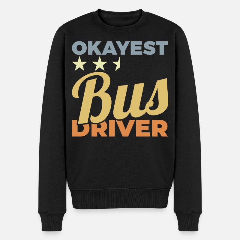 Durchschnittlicher Busfahrer - Männer Premium Bio Pullover - Schwarz